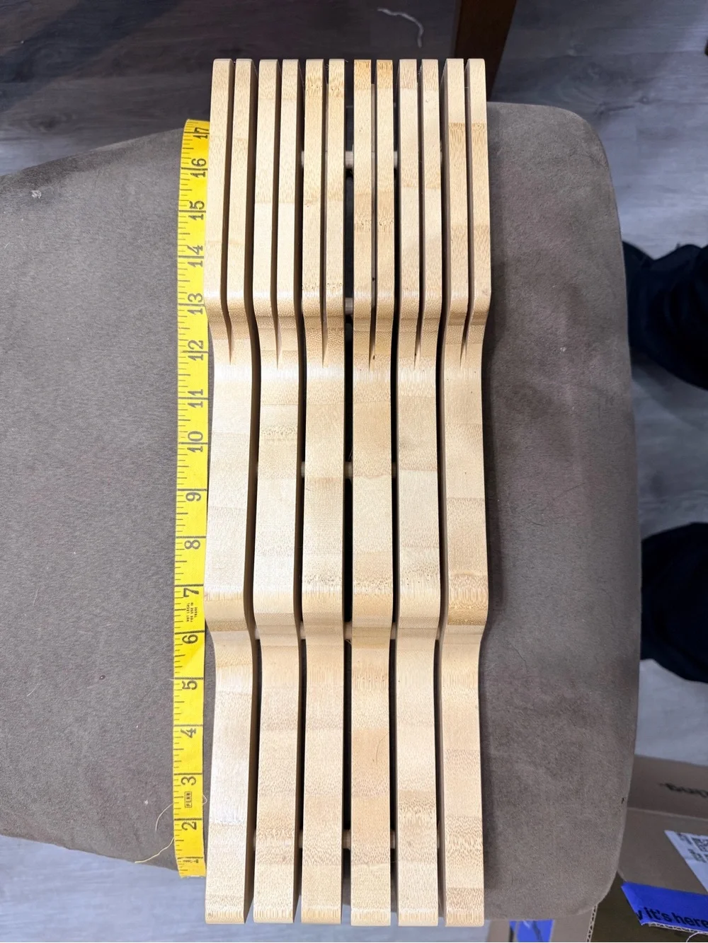 Solid Wood Knife Block/Organizer for Drawer
